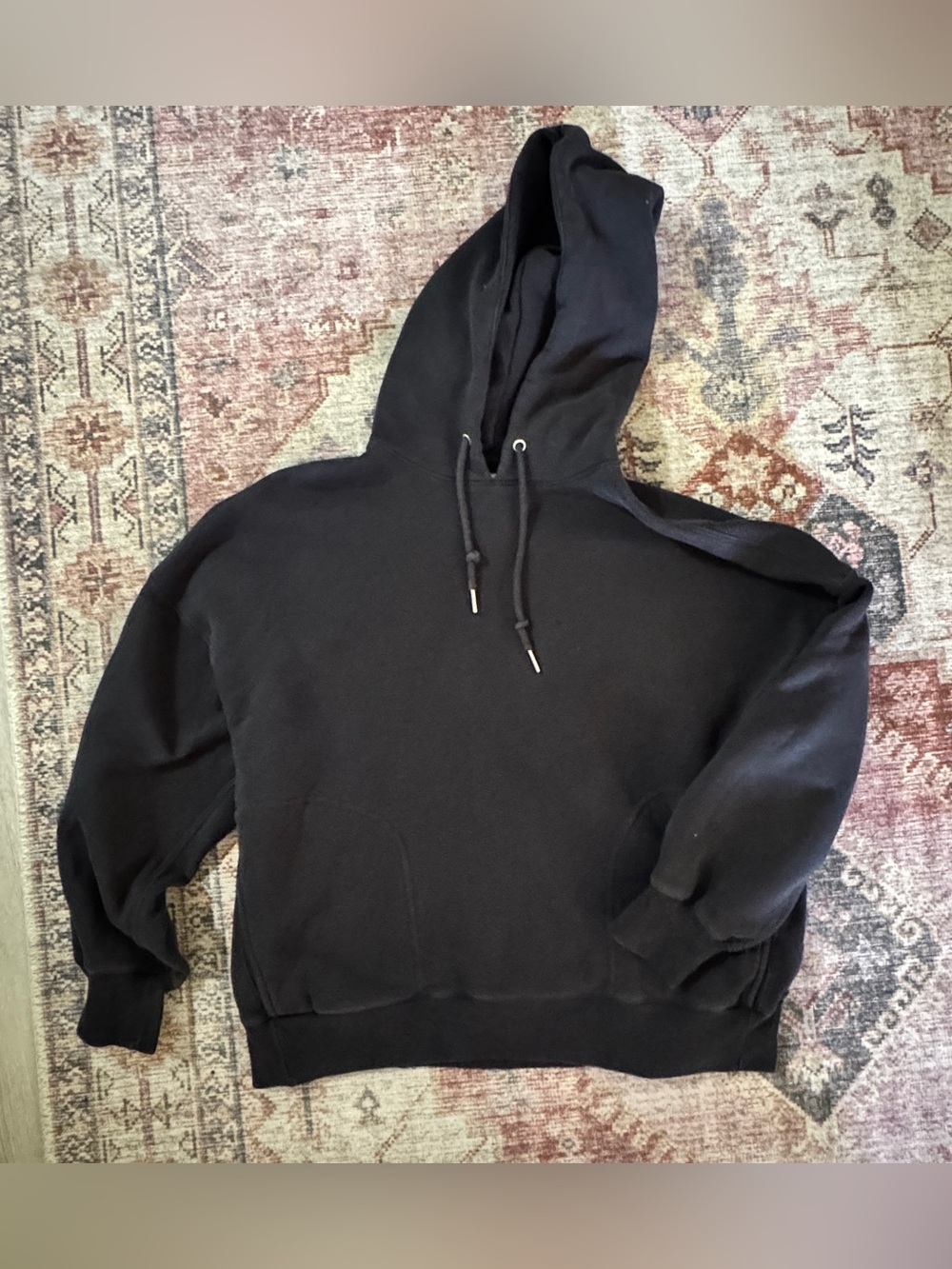 Abercrombie Soft Essentials Black Hoodie Size Medium